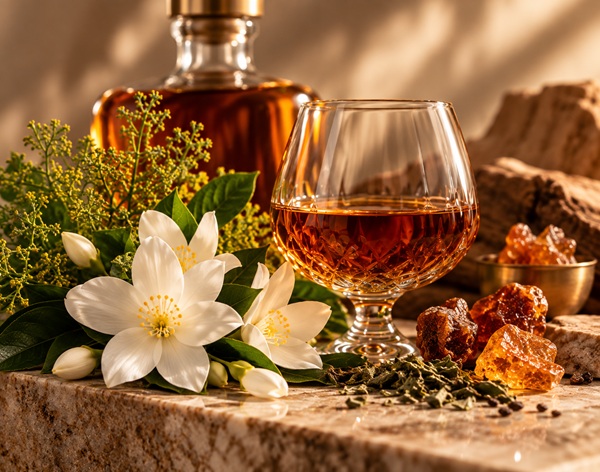 Srdce vůně – rum a koňak