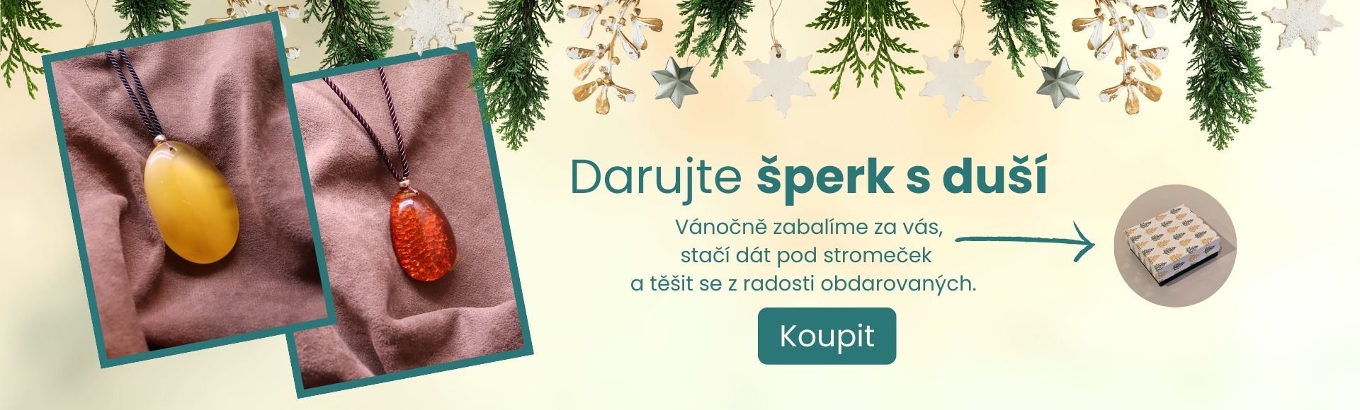 Jantarové šperky - vánoční dárek s duší