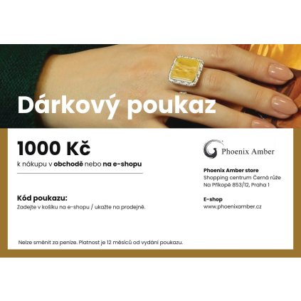 Darkovy poukaz phoenixamber 1000