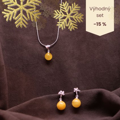 sada sperku Minimalisticky jantarovy