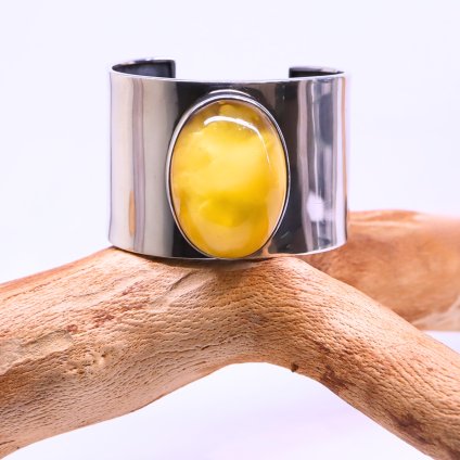 stribrny-naramek-s-jantarem-840221