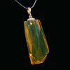 Dominican Green Amber Pendant with 925 Sterling Silver