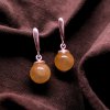 925 Silver Earrings with Baltic Amber