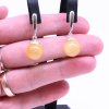 925 Silver Earrings with Baltic Amber