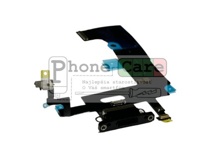iPhone xr - Nabíjací Konektor spolu  Flex Káblom (čierny)