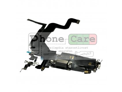 iPhone 14 pro Nabíjací Konektor spolu  Flex Káblom (čierny)