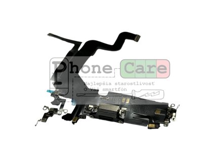 iPhone 14 pro mac Nabíjací Konektor spolu  Flex Káblom (čierny)
