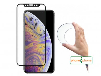 5D tvrzené černé nano sklo na iPhone 12 Pro Max