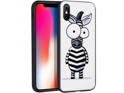 Značkový kryt na iPhone X se Zebrou