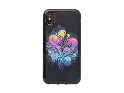 Zadní kryt s malovaným motivem pro iPhone X (grafika Dřevo)
