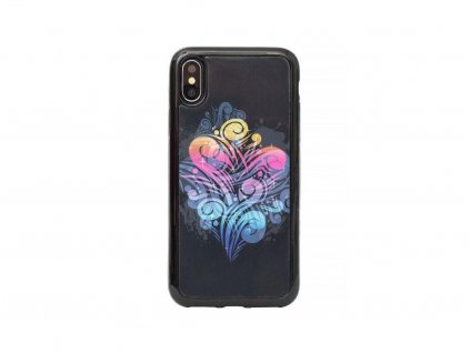 Zadní kryt s malovaným motivem pro iPhone X - Barevný kouř