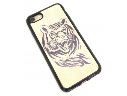 Měnící kryt na iPhone 7/8 - Tygr a vlk