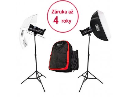 3216 sestava zableskovych svetel 400ws 2xdm 4 prakticky batoh