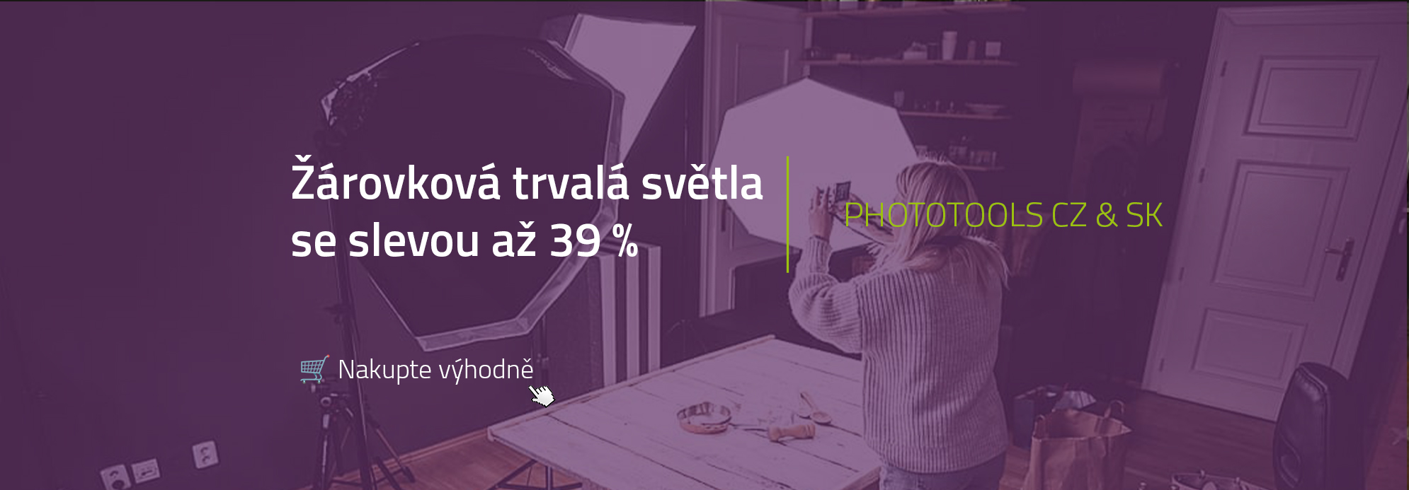 Žárovková světla do studia pro fotografy i filmaře