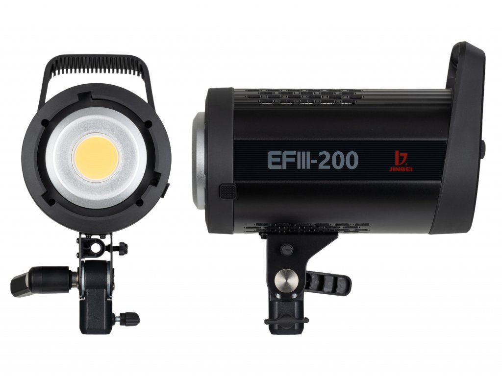 LED trvalé světlo Jinbei EF 200 III Sun Light, 5500K + reflektor