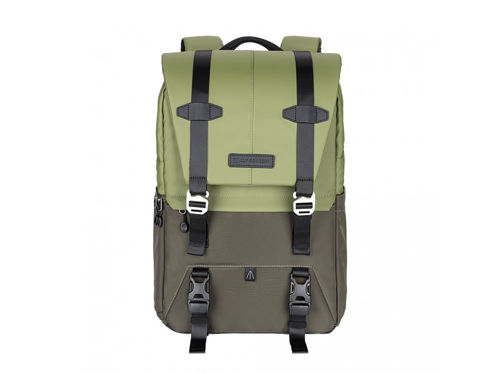 K&F Beta Backpack - lehký polstrovaný fotografický batoh, 20 l, zelený army green