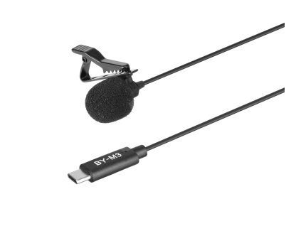 Klopový mikrofon BOYA BY-M3, USB-C konektor