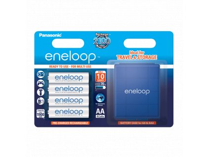 Panasonic eneloop AA 1900mAh 4ks + pouzdro