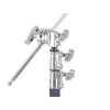C-stand CK3 ocelový boomstand stojan - stativ s 5/8" baby spigotem, ramenem a gripheady 4,3m, nosnost 20 kg