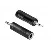 Adaptér - redukce z JACK 6,3 mm (F) na JACK 3,5mm (M) TS (Mono)