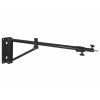Rameno pro blesky a světla na zeď s křížovou hlavou a oboustranným 5/8" spigotem 180 cm - dvousekční, teleskopické