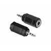 Adaptér - redukce z JACK 3,5 mm (F) na JACK 2,5 mm (M) TRS (Stereo)