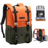 K&F Beta Backpack - lehký polstrovaný fotografický batoh, 20 l, oranžový