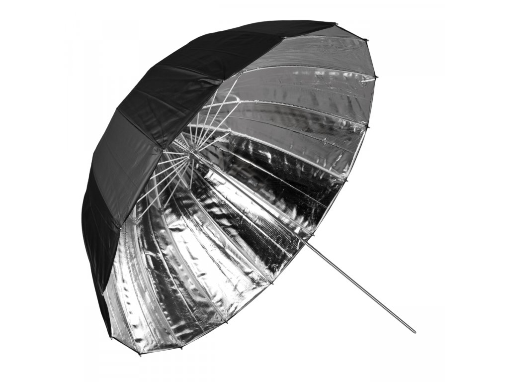 Hlboký fotografický strieborný dáždnik 85cm
