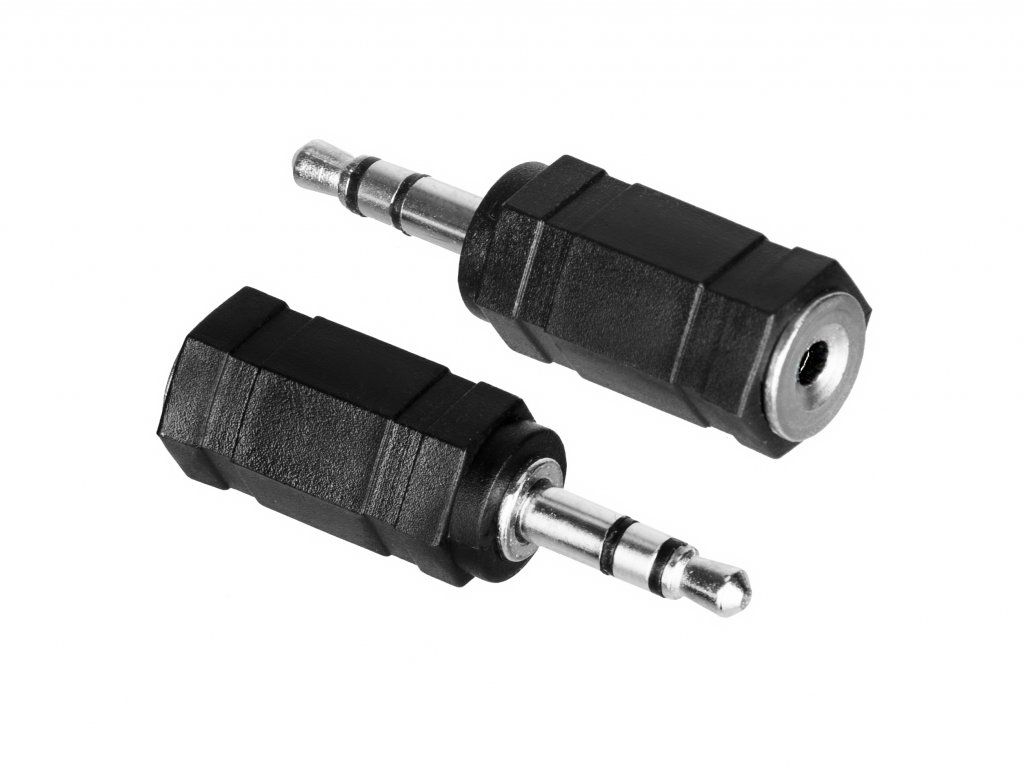 Adaptér - redukcia z JACK 2,5 mm (F) na JACK 3,5 mm (M) TRS (Stereo ...