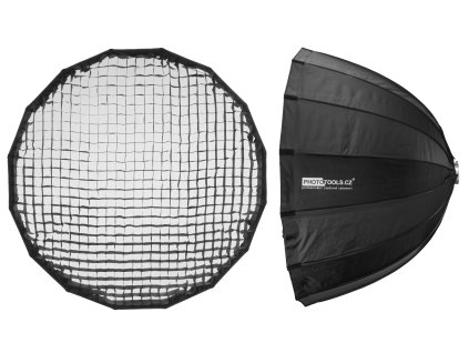 Hlboký softbox DEEP 120 cm rýchlorozkladací s voštinou, adaptér Bowens