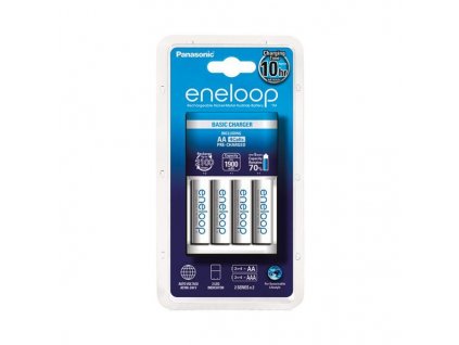Nabíjačka batérií AA, AAA + 4x batéria Eneloop