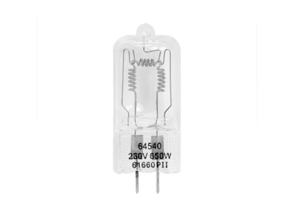Pilotná halogénová žiarovka GX6.35 650W