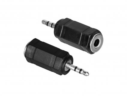 Adaptér - redukcia z JACK 3,5 mm (F) na JACK 2,5 mm (M) TRS (Stereo)