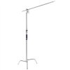 C-stand D23 - oceľový boomstand stojan - statív s 5/8" baby spigotom a ramenom 2,3 m, nosnosť 20 kg