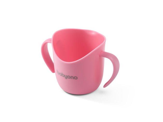 2419 babyono ergonomicky treningovy pohar flow ruzovy