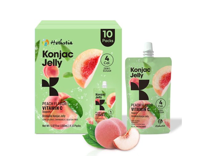Drinkable Konjac Jelly Peach 2