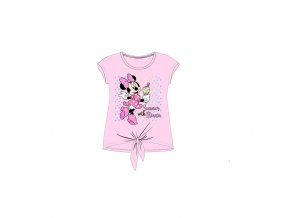 Dívčí tričko Minnie Mouse růžové (Velikost 134)