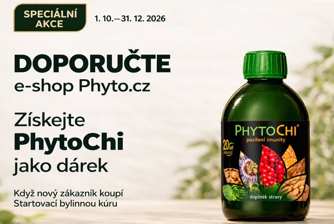 Doporučte nás a získejte PhytoChi jako dárek!