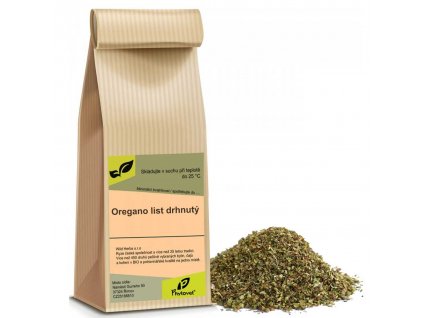 Oregano list drhnutý
