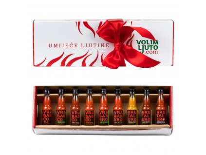 The art of spicy gift packet of hot sauces