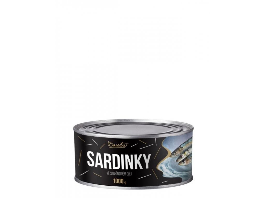 sardinky ve slunecnicovem oleji 1000 g