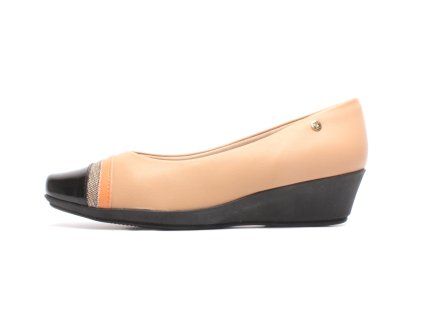 Piccadilly baleríny 143162-1 Nude/Preto