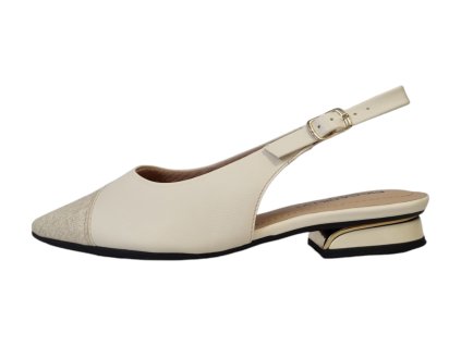 Piccadilly dámské lodičky 279014-5 krémové