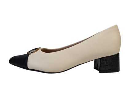 Piccadilly dámské lodičky 739051-8 krémové