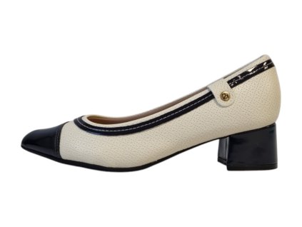 Piccadilly dámské lodičky 739052-1 krémové