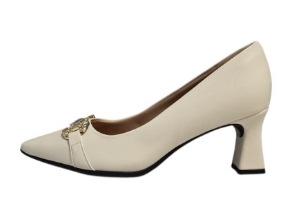 Piccadilly dámské lodičky 764016-4 krémové