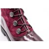 Ladies kotníkové boty bordeaux s kolečkama