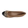 Piccadilly lodičky 654026-4 béžové s černou špičkou