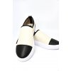 Piccadilly tenisky off white s černou špičkou
