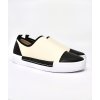 Piccadilly tenisky off white s černou špičkou